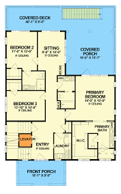 Coastal Stilt House Plan With Elevator