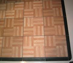 a wood parquet dance floor for