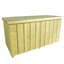 shire planed timber garden storage box
