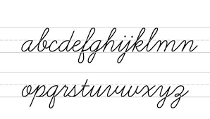 cursive letters free cursive writing