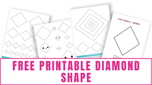 free printable diamond shape freebie
