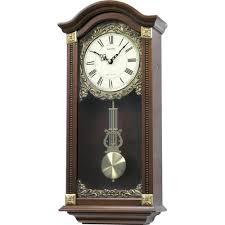 rhythm wooden pendulum wall clocks at