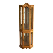 Usually ships in 24 hours. Southern Enterprises Priscilla Golden Oak Glass Door Curio Cabinet Hd888392 The Home Depot
