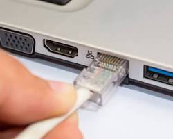 Obraz: Port Ethernet w komputerze