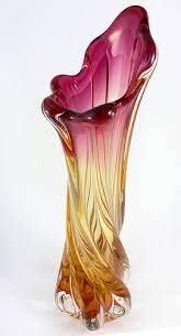murano glass vase glass art blown