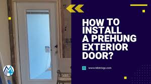 how to install a prehung door a step