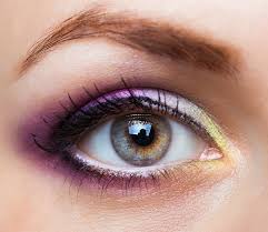 beautiful eye with glamorous makeup