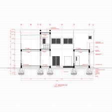 modern house office architecture plan