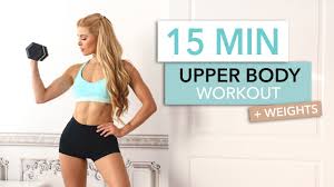 15 min upper body with weights for