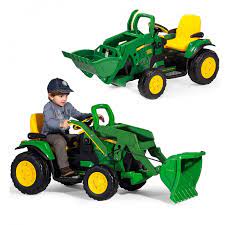 peg perego tractor with battery bucket