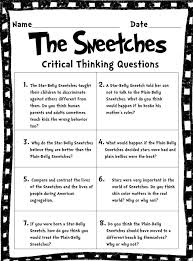 free  rd grade critical thinking worksheets