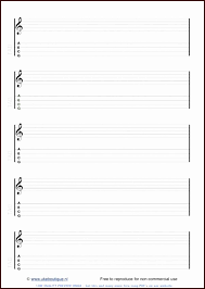 Piano Sheet Template Excel Printable Staff Paper Template 15 Best