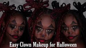 easy clown makeup tutorial for