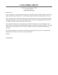 Cover Letter Template for Paralegal