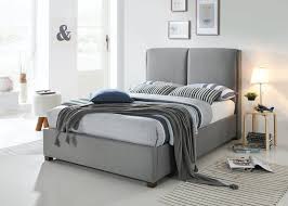 Ohio Light Grey Upholstered Bed Frame
