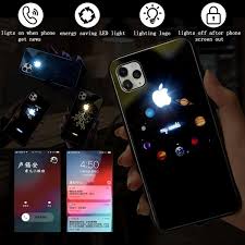 New Iphone Led Case Glowing Light Up Logo Case Illuminate Cover For Iphone 11 11 Pro 11 Pro Max 6 7 8 Xr Xs 8p Xs Max Wish
