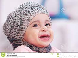 Muslim baby girl stock image. Image of ...