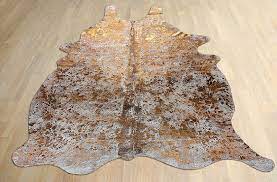 funky finds friday metallic cowhide rug