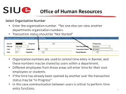 Office Of Human Resources Payroll Department Time Entry Dte