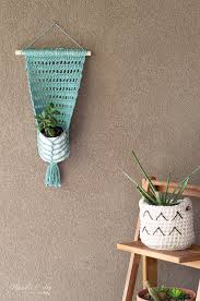 Faux Macrame Crochet Wall Hanging