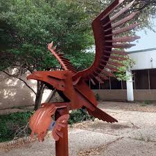 garden sculpture fabrication metal