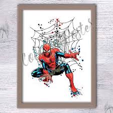 Spiderman Print Marvel Superhero Poster