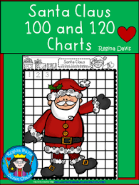 A Santa Claus 100 And 120 Chart