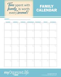 Printable Family Calendar Keep Your Family Organized