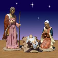 9 piece life size nativity set