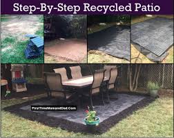 Easy Diy Recycled Rubber Patio First