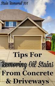 removing oil stains from concrete tips