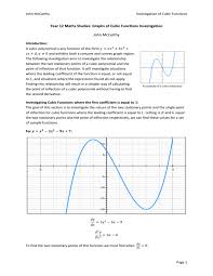 cubic polynomials investigation