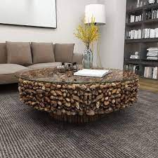 Coffee Table With Tempered Glass Top