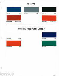 freightliner truck color chip paint