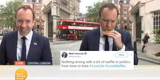 Elderly patients who were covid19 positive, or not tested, perhaps even negative, were simply shovelled out of. Gmb S Piers Morgan Mocks Health Secretary Matt Hancock For Eating A Caramel Waffle On Live Tv Indy100 Indy100