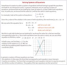 Lesson 13 Solving Systems Of Equations