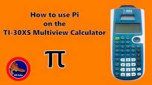 pi on the ti 30xs multiview calculator