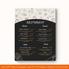 This free restaurant menu template for word features a straightforward design that's easy and enjoyable to read. 28 Free Restaurant Menu Templates With Creative Designs Word Pdf