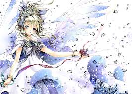 Your search terms were generic so only a selection has been returned. Celestial Angel With Blond Hair Blue Eyes Feather Wings White Art Nouveau Dress By Manga Artist Shiitake Anime Manga Artist Anime Images