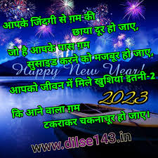 happy new year 2024 shayari wish कर