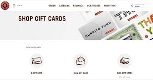 does chipotle offer gift cards knoji
