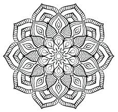 Mandala coloring page for kids. Flower Coloring Pages 15 Beautiful Floral Patterns