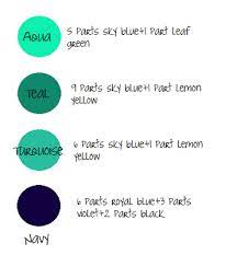 Color Mixing Chart Cake Decorating