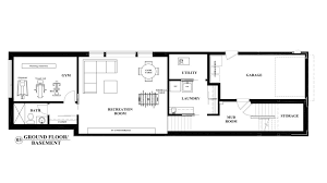 Basement Floor Plan An Interior