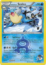 team aqua s sealeo common pokemon card