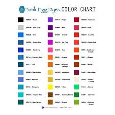 Batik Egg Dye Color Chart Egg Dye Eggs Color