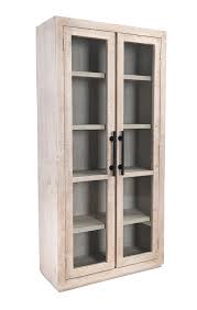 91 Tall Pine And Glass Alida Cabinet