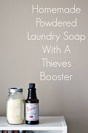 homemade powdered laundry soap with