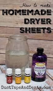 how to make easy homemade dryer sheets