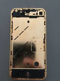 Gear4 iphone x iphone xs case cover skin piccadilly apple wireless charging gold. Iphone 4 Rahmen In Gold In 63674 Altenstadt Fur 60 00 Zum Verkauf Shpock De